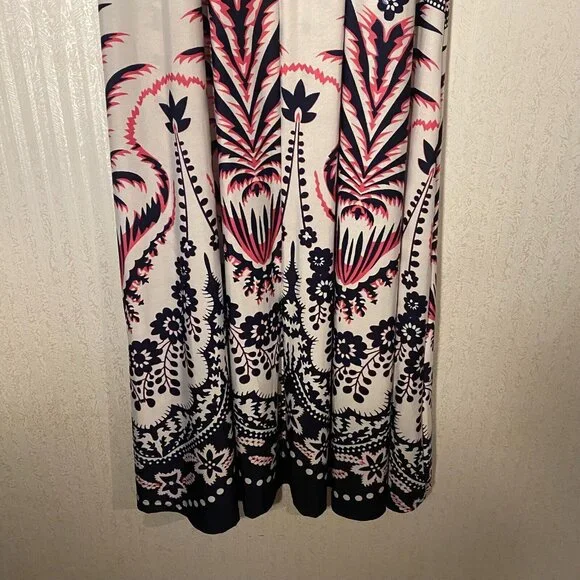 Reborn Floral Printed Long Sleeve Maxi Dress Size Medium - Picture 7 of 10